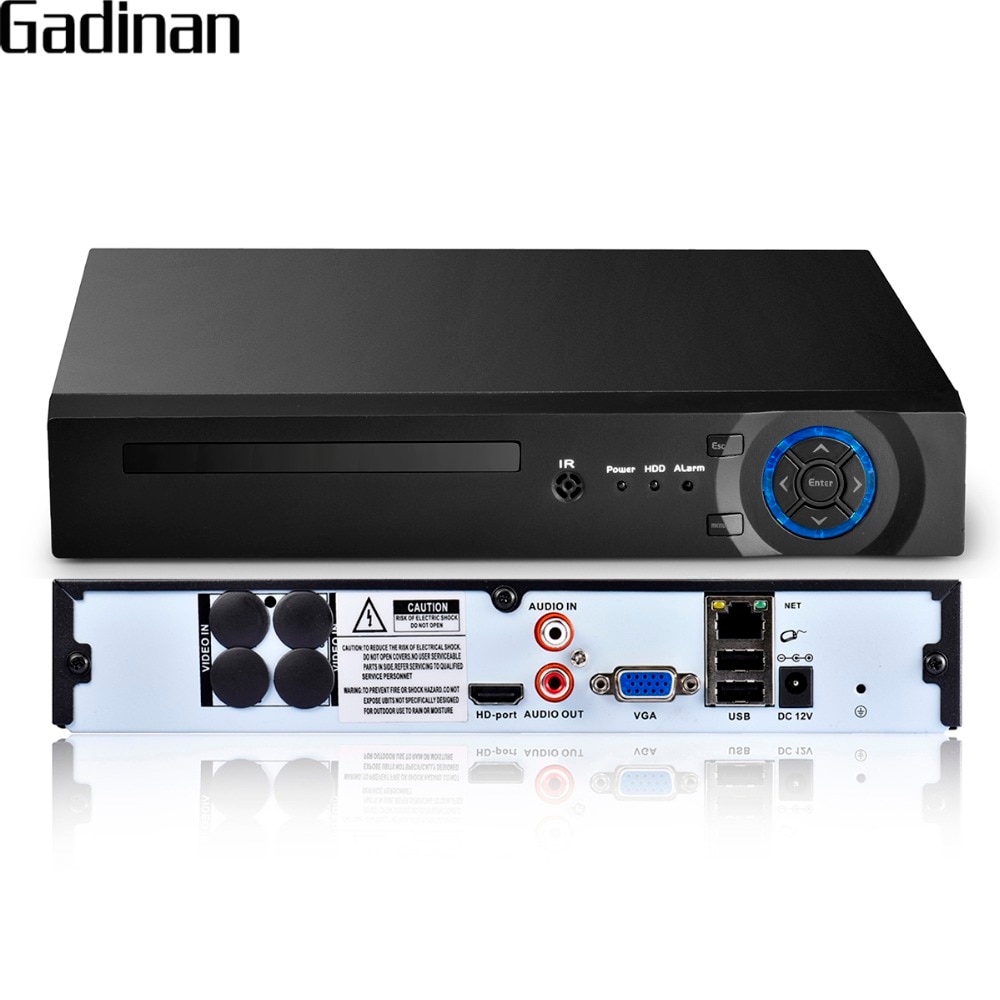 GADINAN H.265 25CH 5MP/8CH 4K(8MP)/32CH 1080P Security NVR Support 1x6TB SATA HDD with XMeye App HDM