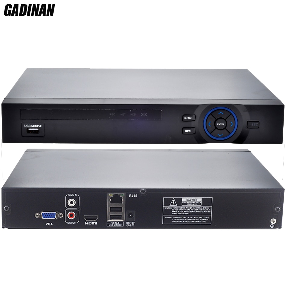 GADINAN ONVIF CCTV NVR 32CH 1080P/8CH 5M/16CH 4M Security Network Recorder HDMI 1080P full HD Output