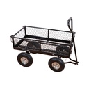 Steel Wagon Garden Cart with Removable Sides Heavy Duty Outdoor Large Garden Trolley Load Capacity 4