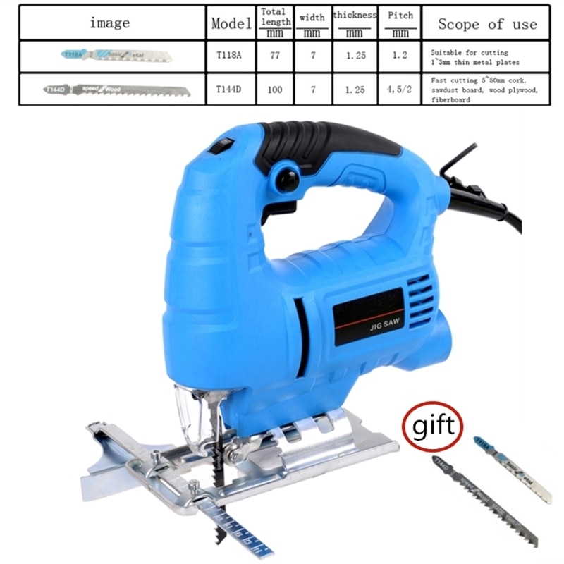 710W 6 Speed Adjustable Electric curve saw woodworking Electric jigsaw metal wood gypsum board cutti