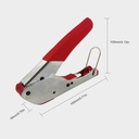 Hot 1pc Multitool Wire Stripping Squeezing Pliers Coaxial Cable Cold Press Clamp RG6 Cable TV Crimpi