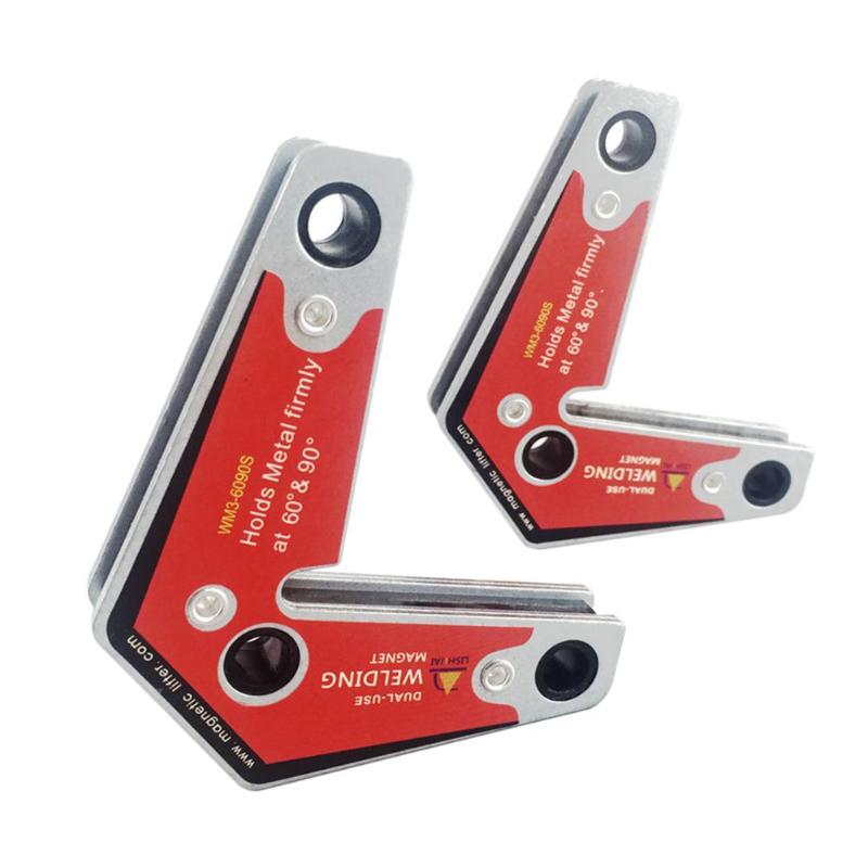 2pcs 90 degree angle Dual-use Magnetic Holder Corner Welding Magnets Fixer Magnetic Clamp Welding To