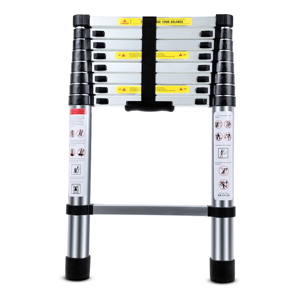 3.2M Multifunctional Portable Aluminium Alloy Telescopic Ladder Stable And Durable Ladders