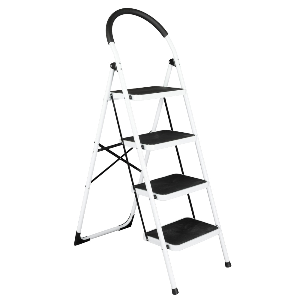 Household Portable Folding Stool Heavy Duty Industrial Lightweight 4-Step Iron Ladder Multifunctiona
