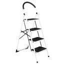 Household Portable Folding Stool Heavy Duty Industrial Lightweight 4-Step Iron Ladder Multifunctiona