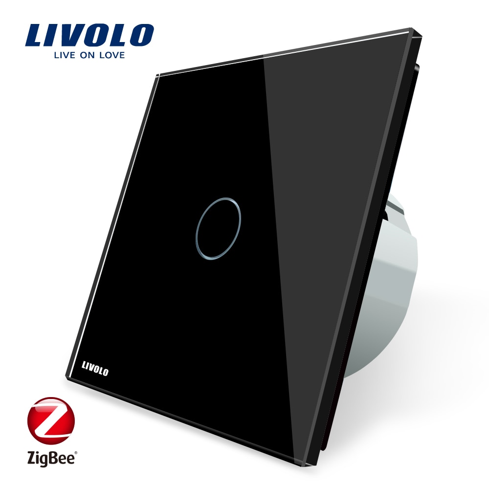 Livolo EU Standard Zigbee Smart Home Wall Touch Switch, Touch/WiFi/APP Control, Works with Alexa