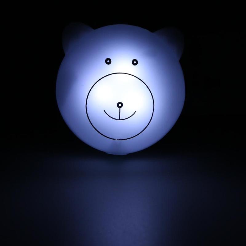 2W 200-240V Motion Sensor Induction Control Plug Socket Smart Cartoon Polar Bear Style LED 
