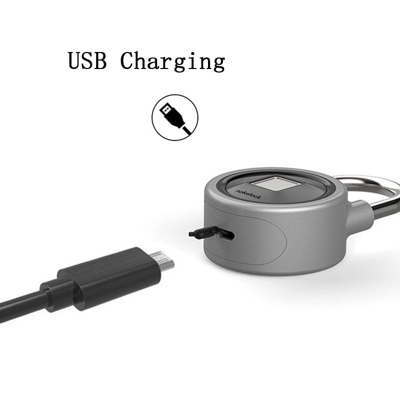 Waterproof Mini portable Bluetooth smart Fingerprint Lock Anti Theft iOS Android APP control door 