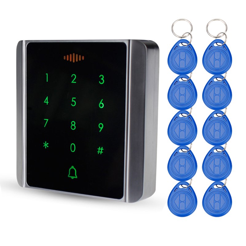 RFID standalone access control touch  waterproof keypad electronic door lock keyless cabinet lock 