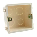 86 Cassette Universal White Wall Mounting Box for Wall Switch and Plastic Enclosure Socket Back Box 