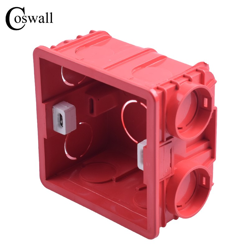 Coswall Patented Design Wall Internal Mounting Box Back Cassette 86*83*50mm for 86mm*86mm 