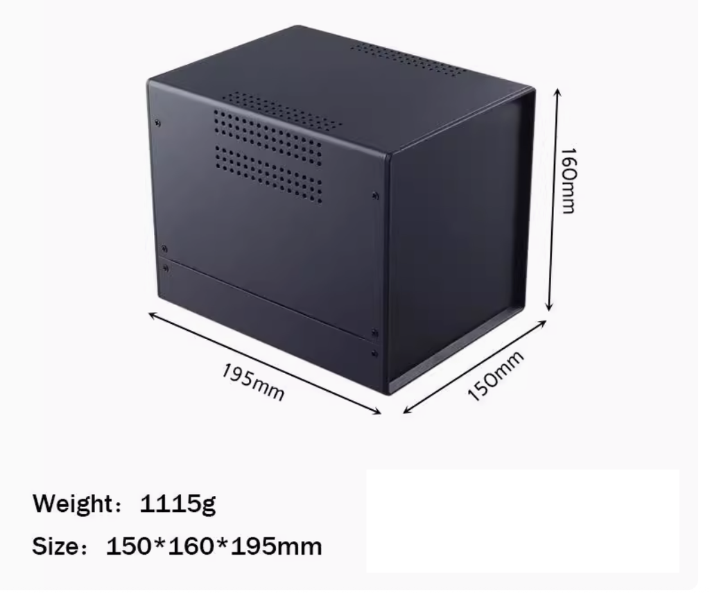 Free shipping one pcs 195*160*150mm Iron enclosure metal junction box diy iron case custom electroni