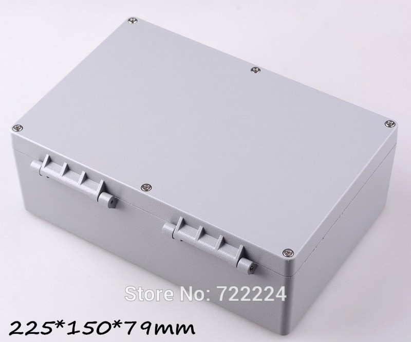 2 pcs 225*150*79mm IP68 aluminum box for electronic waterproof DIY junction box outdoor metal box ho