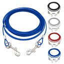 Dog Tie Out Down Cable Lead Leash Extention Chew Proof Wire for Outdoor Yard Camping Fit 