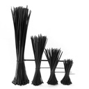 Cable Zip Ties 4+6+8+12 inch Self Locking Nylon Cable Wire Tie Black for Home Office Garden Garage 