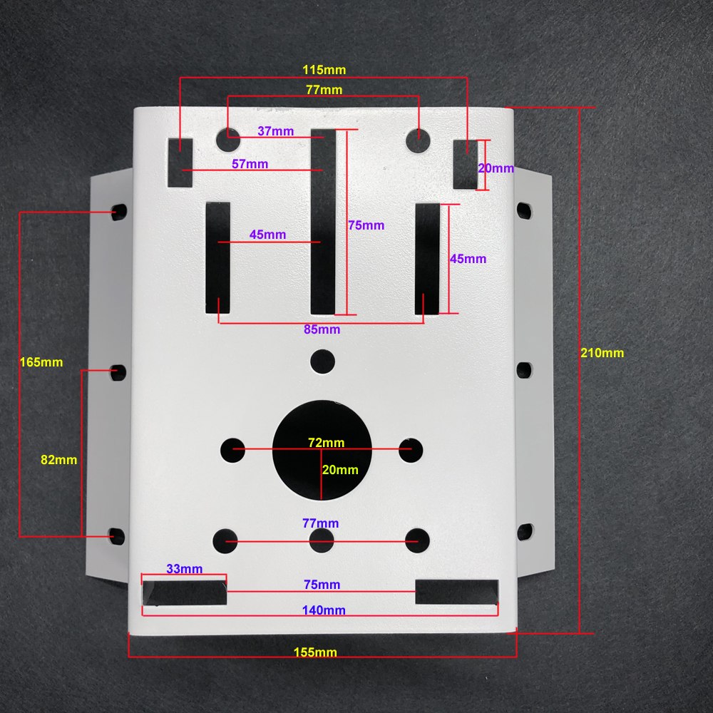 CCTV Corner Bracket 90 degree Hikvision Dahua Dome Camera Universal Corner Plate Holder Corner Stent