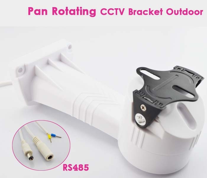 CCTV Pan-tilt Unit with Bracket Electrical Rotator Outdoor For Security Camera 255 degree Rotation Wall Mount