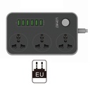3 Socket+6 USB Ports USB Power Strip Smart Home Socket Surge Protector Fast Charging Home Extension 