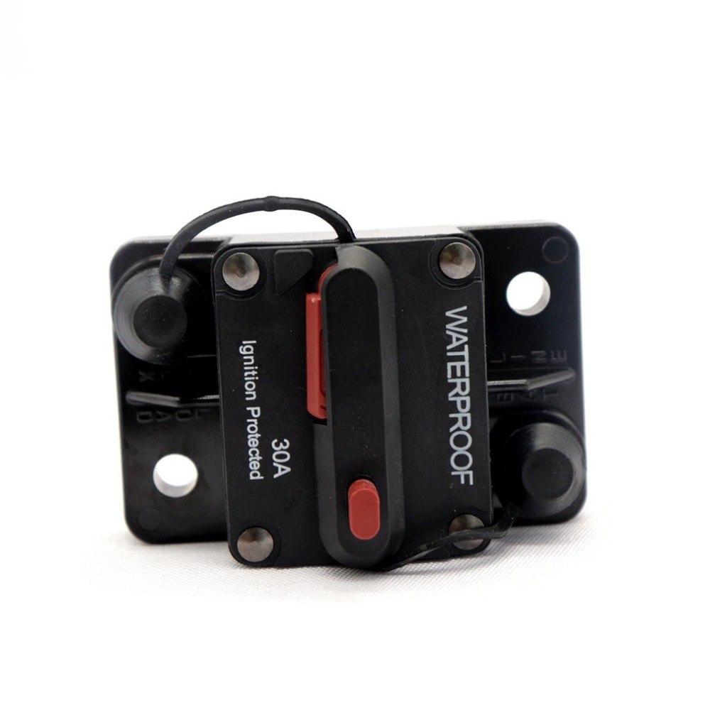 F433 Circuit Breaker Surge Protector Waterproof Flush-Mount Switchable With Manual Reset for Car