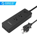 ORICO 4 USB Surge Protector Power Strip Socket for Smartphone Intelligent Recognition Patch Board 