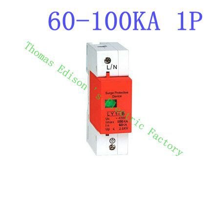 DMWD SPD 1P 60KA~100KA D ~420VAC Household Surge Protector Protective Low-voltage Arrester Device