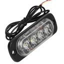New 4 LED 12-24V Ultra-slim Car Vehicle Truck Strobe Flash Light Rear Side Light Car Emergency Warni