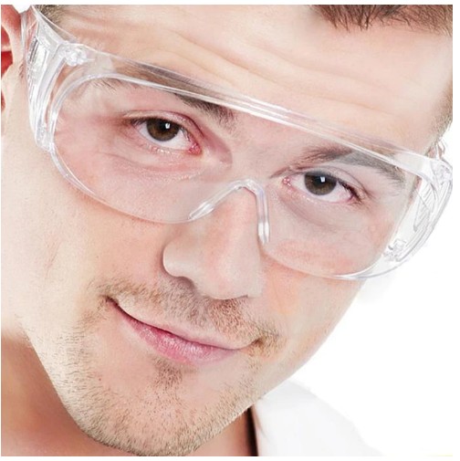 New Clear Vented Safety Goggles Eye Protection Protective Lab Anti Fog Glasses