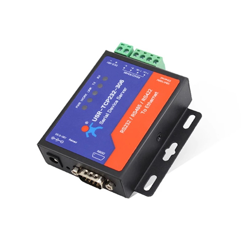 Serial Port RS232 RS485 RS422 To Ethernet Converter Server IOT Device USR-TCP232-306