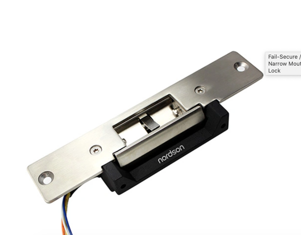 Fail-Secure / Fail-Safe 12VDC Stainless Steel Narrow Mouth ANSI Stainless Steel Door Lock