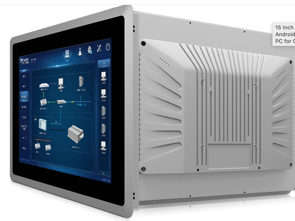 1024*768 4: 3 DDR3 4GB SSD 64GB All in One Industrial Panel PC Computer, Embedded IP65 15 Inch Touch Panel PC