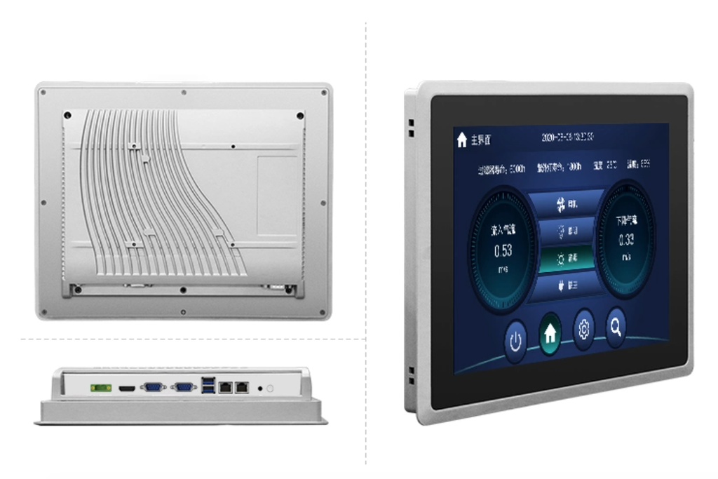 100X100mm Vesa Mount Android / Linux / X86 / Ubuntu Capacitive Touch Screen Fanless 12" Industrial Panel PC IP65