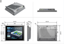 Fully Enclosed IP65 Water Proof Fanless Embedded Wall Mounted Industrial Panel PC Touch Screen 12 Inch