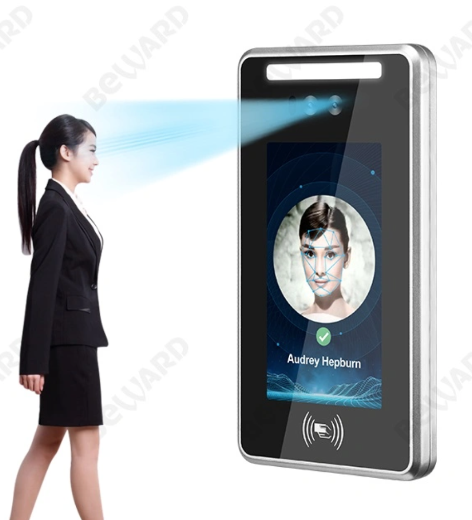 Scan Management Employees Facial Card Recording Recorder Dynamic Face Recognition Time Biometric Clocking in Machine
