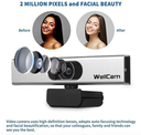 Webcam 1080P Full HD Web Camera Built-in Microphone USB Web Cam for PC Computer Mac Laptop Desktop Youtube Skype Win10