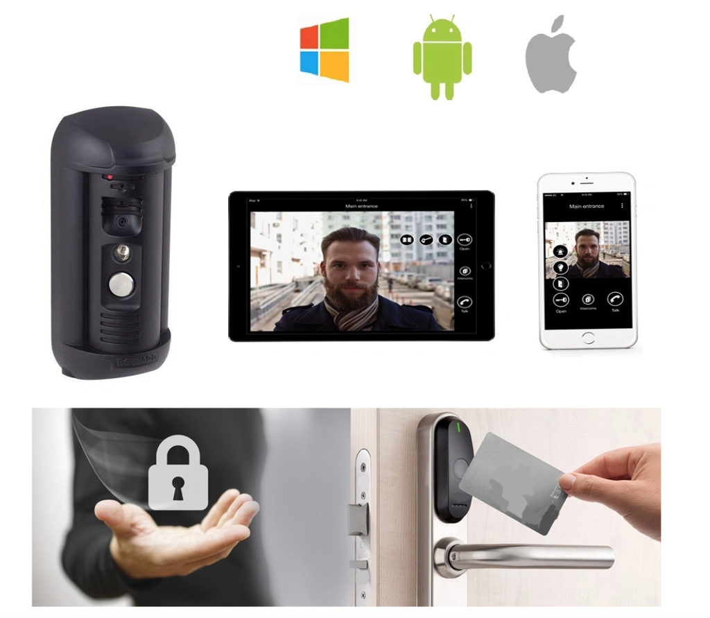 Blue Iris Compatible VoIP SIP IP Video Doorphone Intercom Intercom for Two Way Talk and Remote Door Open