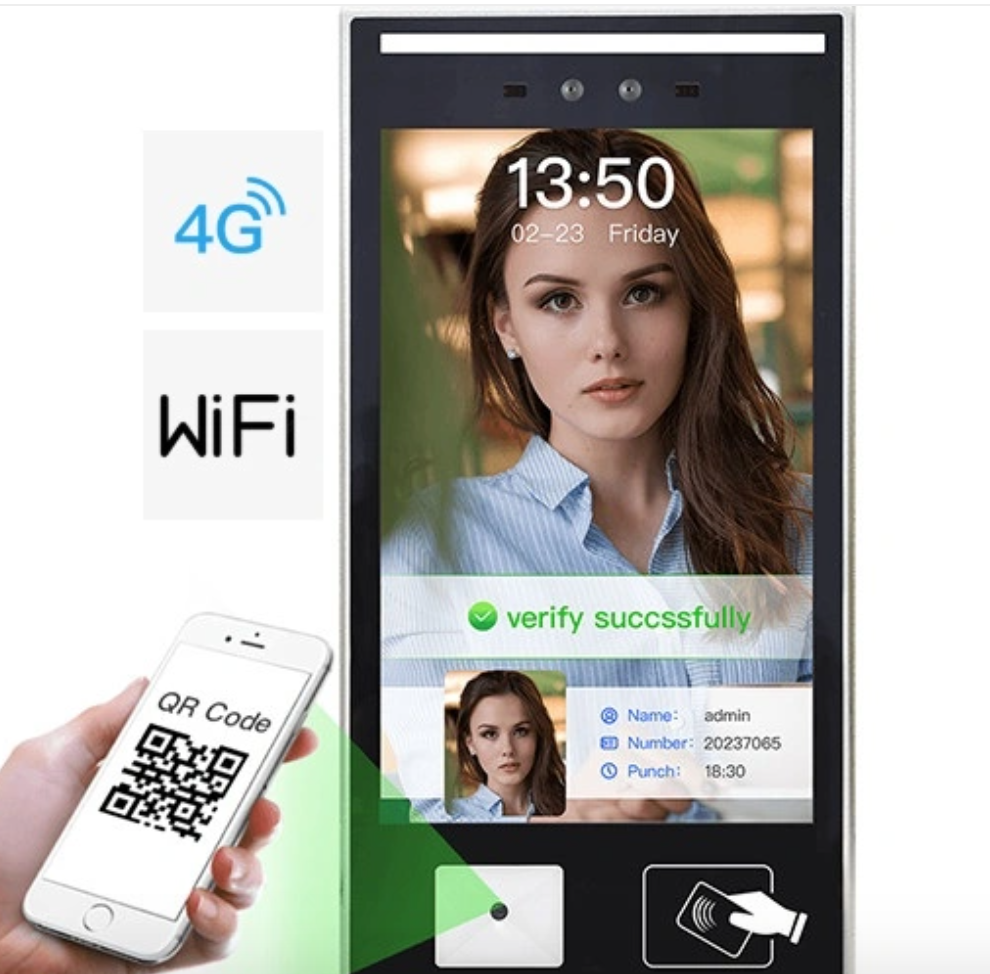 School Bus 4G Face Access Camera Time Attendance Machine with Free Software and Sdk