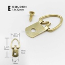 Single Hole D Ring/Triangle Strap Hanger W/Screws 100pcs/Pack