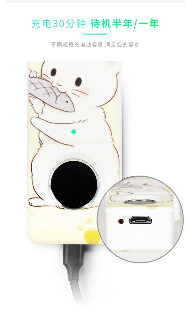 Padlock small luggage lock cabinet cute mini password lock fingerprint padlock wire rope padlock head thin lock