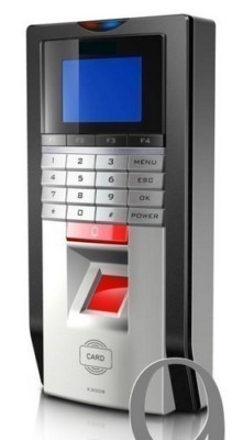 [ZD2F20] Fingerprint+Password+RFID ID Card Access Control Time Attendance TCPIP Silver