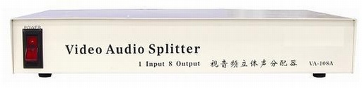 [SPL1T8AV] 1 to 8 CCTV Monitor Splitter monitor +video and audio