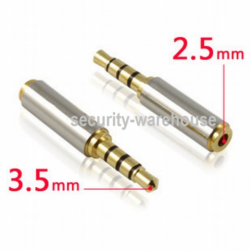 [1274287084] Headset connector 3.5 inches revolution 2 5 3.5 inches mm to 3.5 inches mm adapter mother big turn small