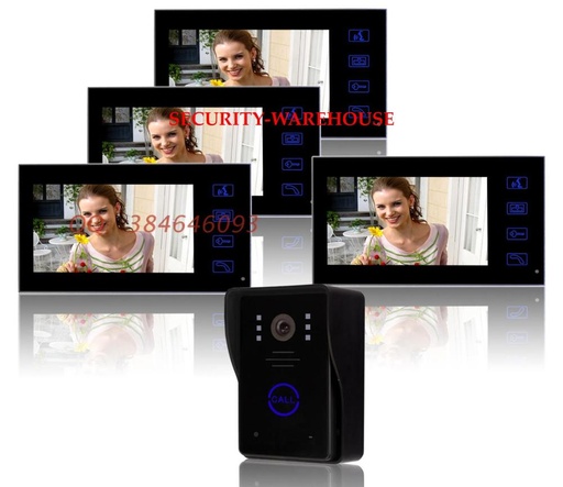 [1763706284-MJ11] Exclusive new 7 video intercom doorbelltablet visible interphonenight visionrain four 