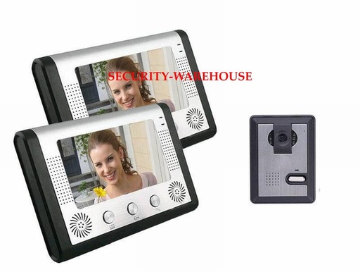 [1763777027] A mountain villa international household landing-answer seven inches visual intercom doorbell color LCD display metal panel