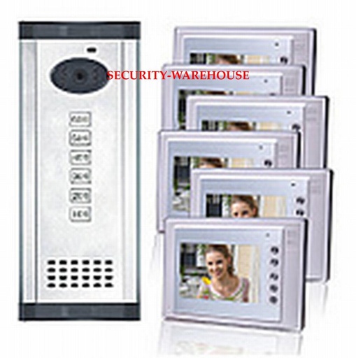 [1763852633] 7 inch visual doorbell 6 family visual doorbelldoor straight by visual building intercom system