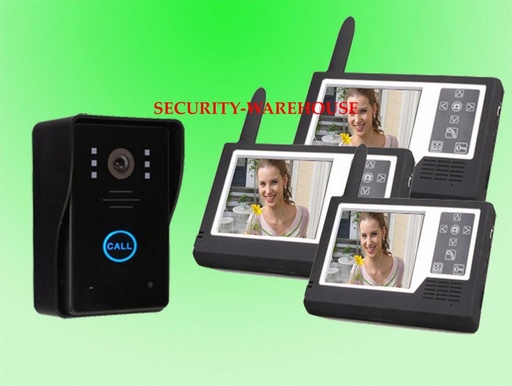 [1763897301] Mount wireless visible talkback doorbell 3.5 inches-inch color screen Building intercom Yituo three touch keys