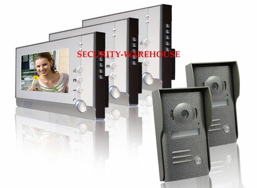 [1763912837] Special offer 7 inches cable video intercom doorbell household visual doorbell +the night vision waterproof two three