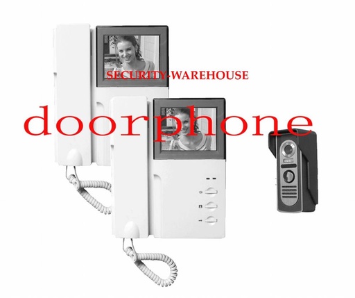 [SY351X2M] 4 inches cable in black and white video intercom doorbell household
