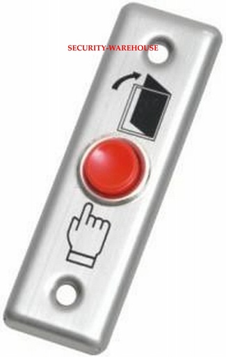 [2021954493] Stainless steel square out switch exit button +finger logo red button narrow