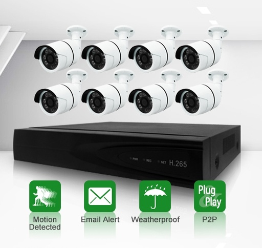[SNH08P-20EAB30] NVR Kit 8CH for CCTV Security IP Network POE