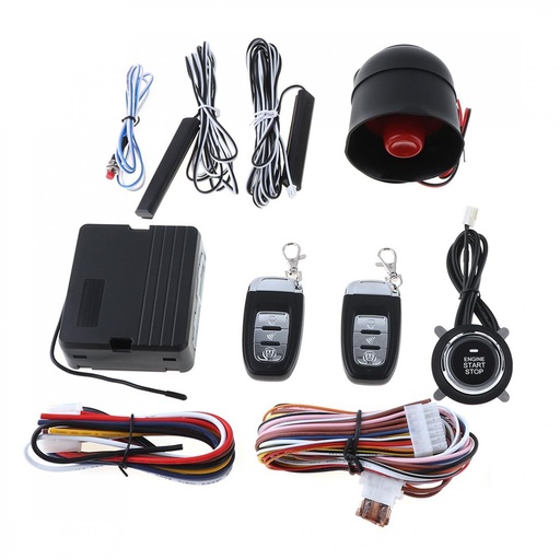 [32849856971] PKE Vehicle Car Smart Security Alarm Remote Start Stop Button Engine System Keyless Entry Auto Centr